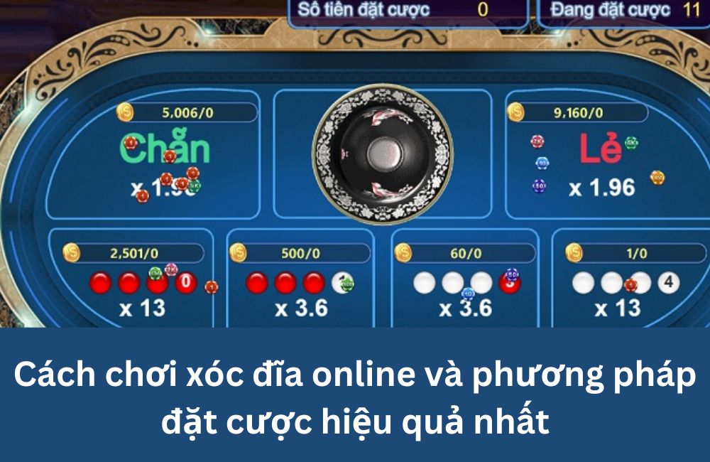 Cách chơi xóc đĩa online và phương pháp đặt cược hiệu quả nhất